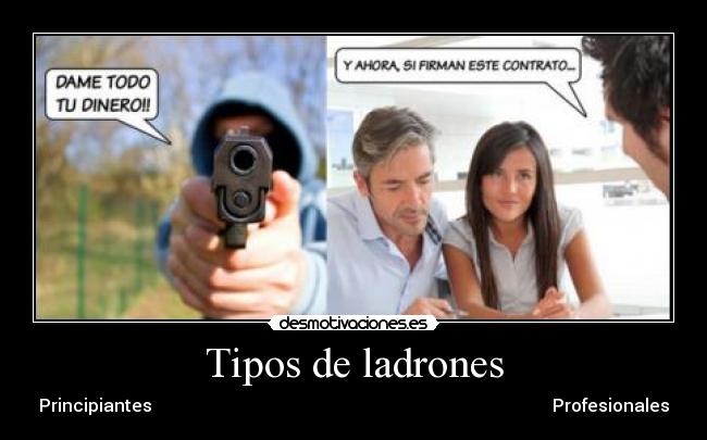 Tipos de ladrones - 