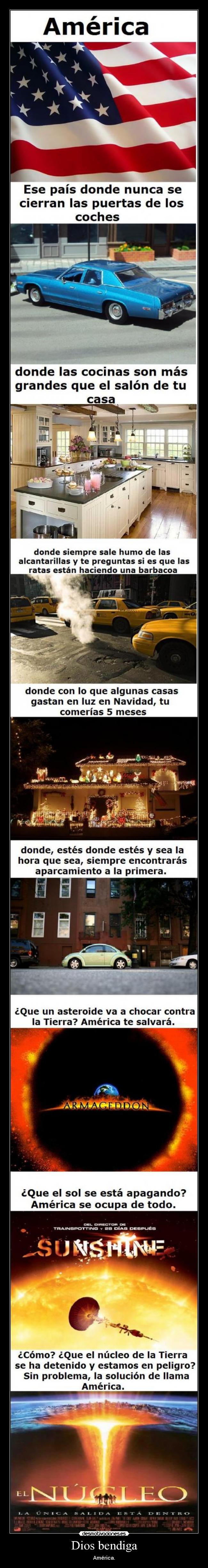 Dios bendiga - América.