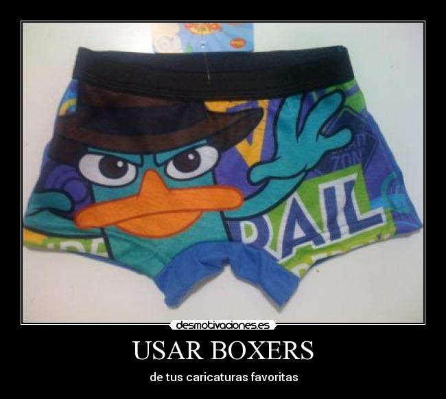 USAR BOXERS - de tus caricaturas favoritas