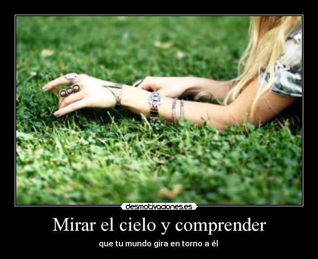 Mirar el cielo y comprender -