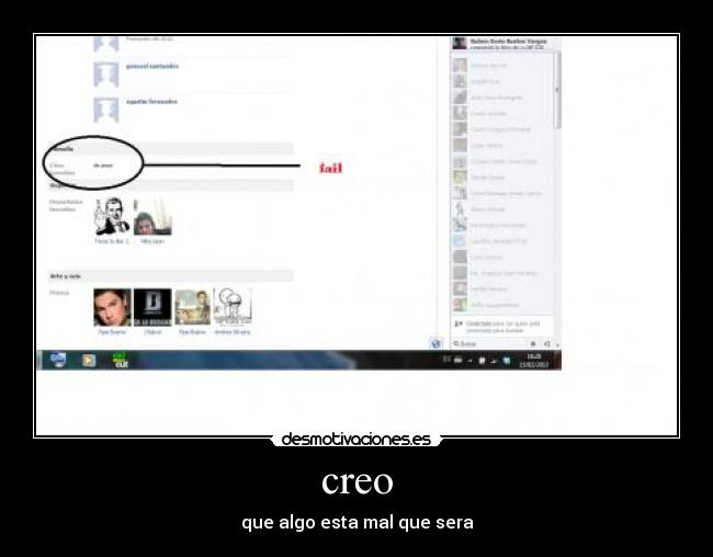 creo - que algo esta mal que sera