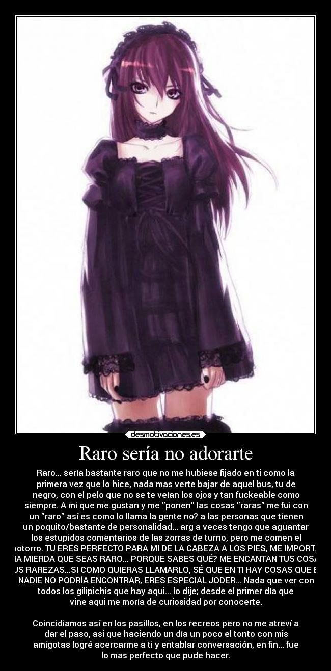 Raro sería no adorarte - 