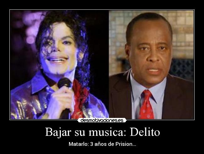 Bajar su musica: Delito -