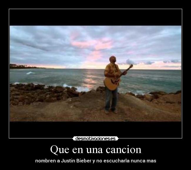 Que en una cancion -