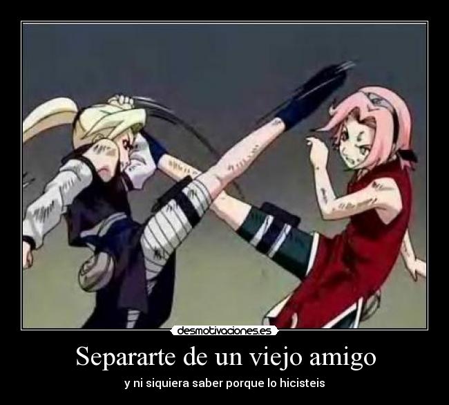 Separarte de un viejo amigo - y ni siquiera saber porque lo hicisteis