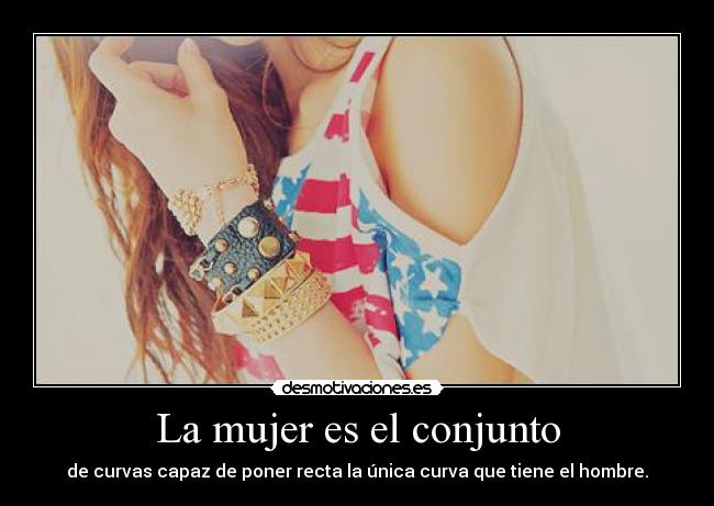 La mujer es el conjunto -