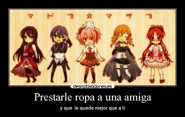 Prestarle ropa a una amiga - 