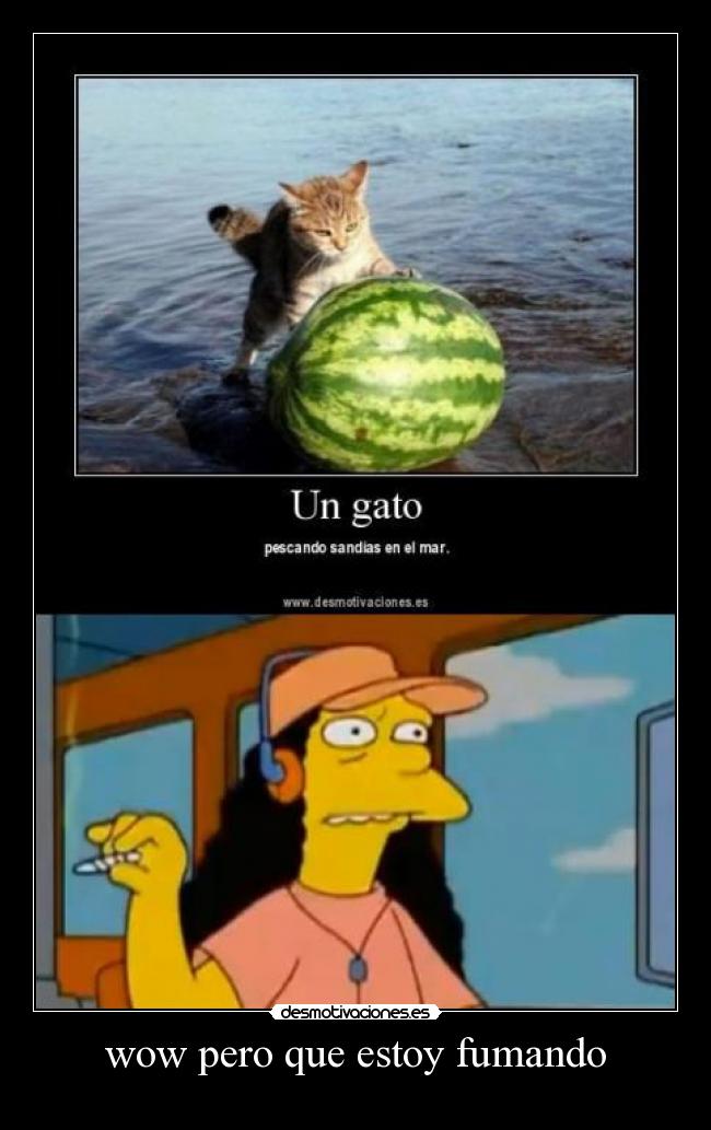 wow pero que estoy fumando -