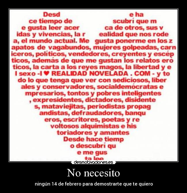 No necesito - 