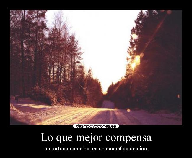 Lo que mejor compensa -