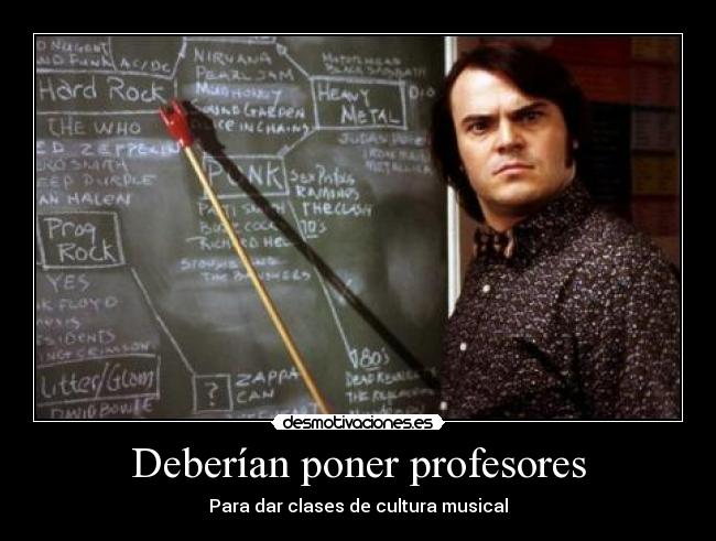 Deberían poner profesores -