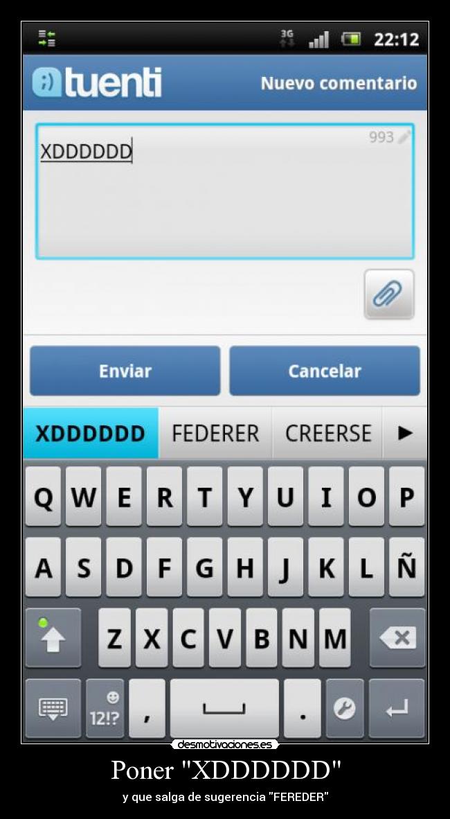 carteles federer android xddddd lol desmotivaciones