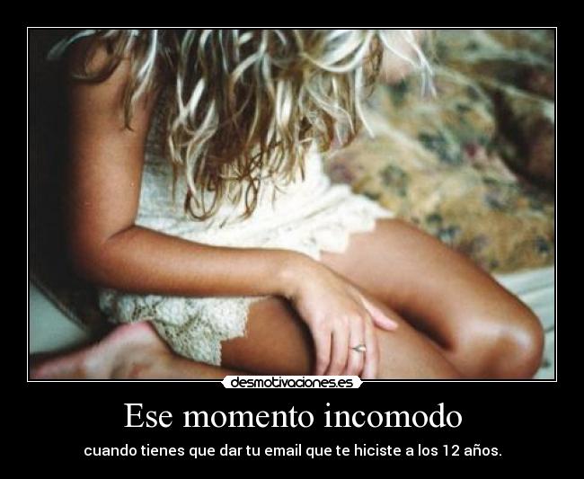 Ese momento incomodo -