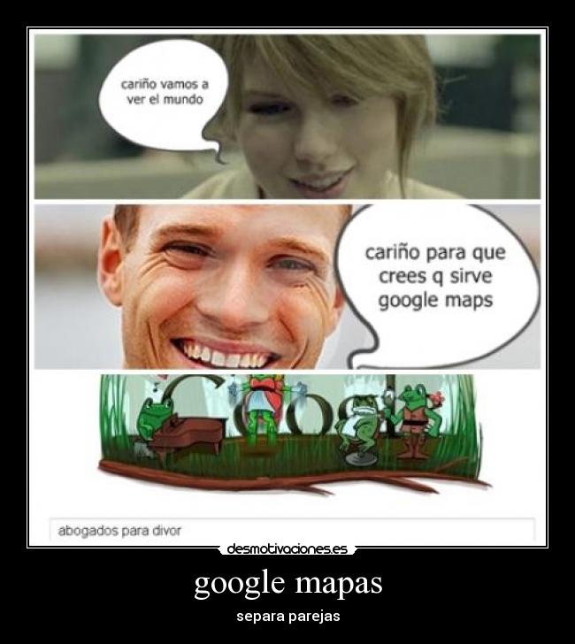 google mapas - separa parejas