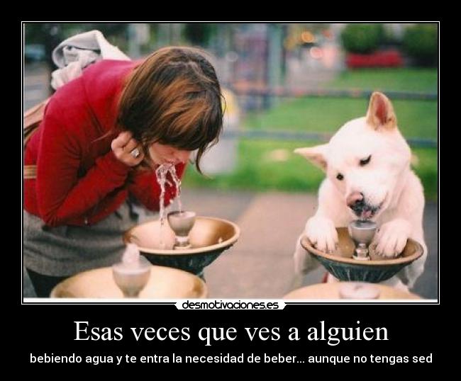 Esas veces que ves a alguien -