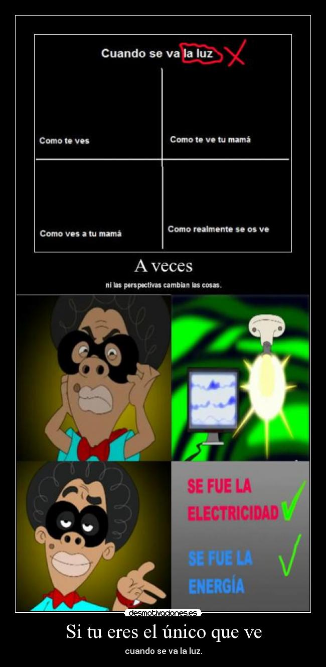 Si tu eres el único que ve -