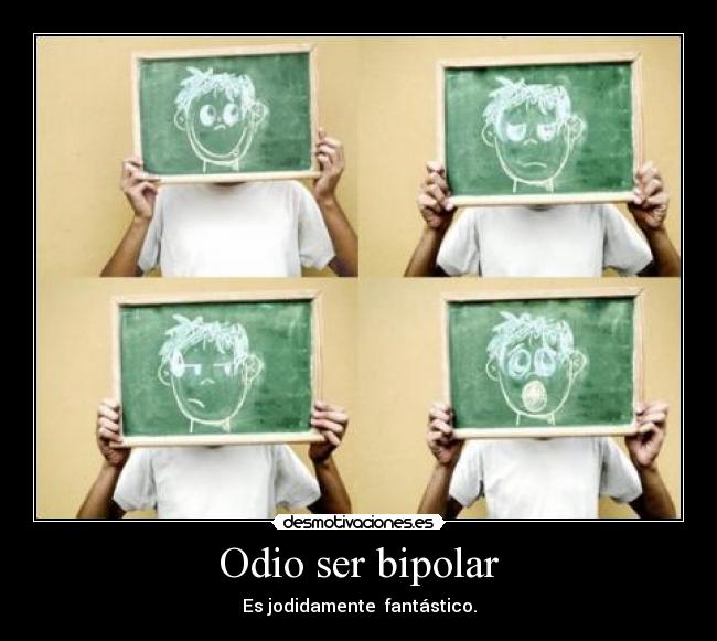 Odio ser bipolar - Es jodidamente fantástico.