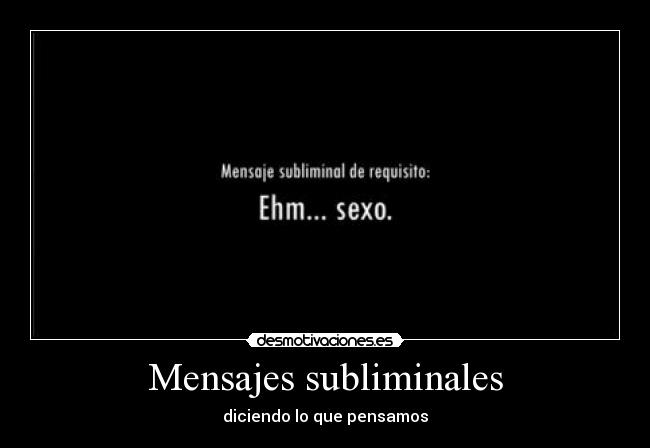 Mensajes subliminales -