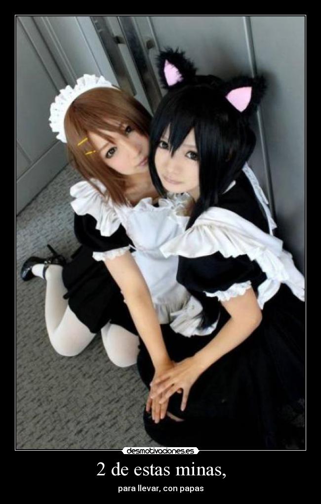 2 de estas minas, - para llevar, con papas