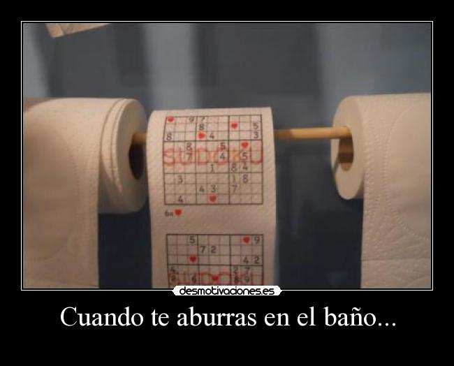 Cuando te aburras en el baño... - 