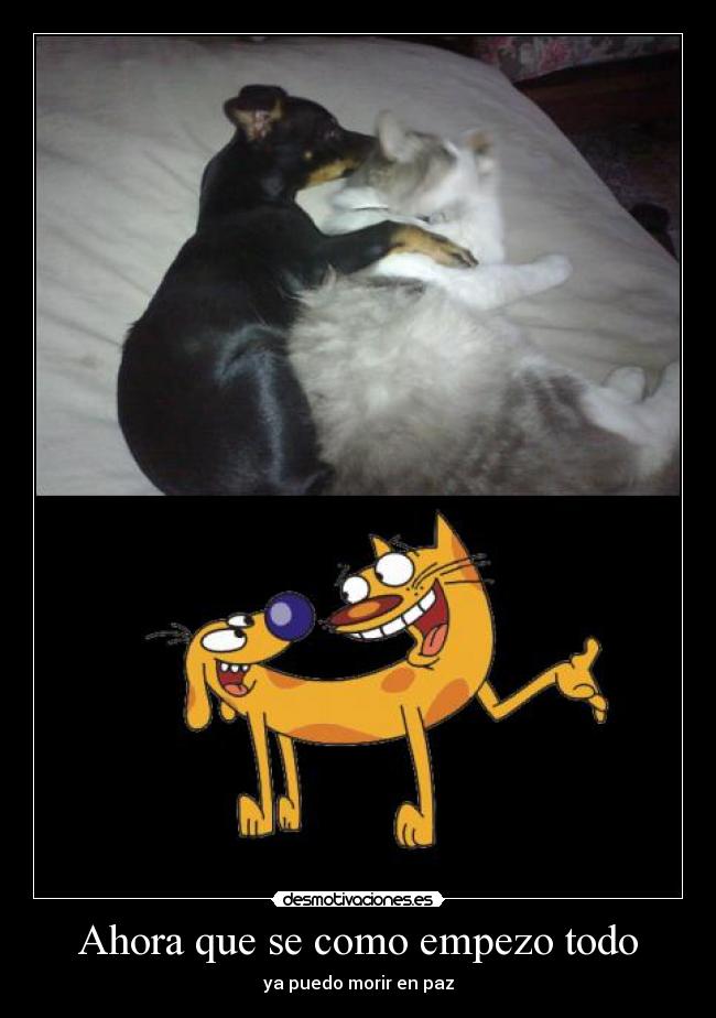 carteles catdog alta serie era jaja desmotivaciones