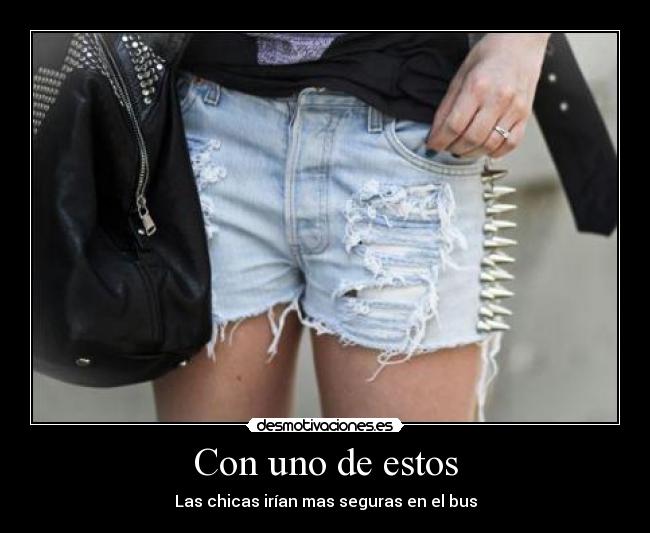 Con uno de estos - Las chicas irían mas seguras en el bus