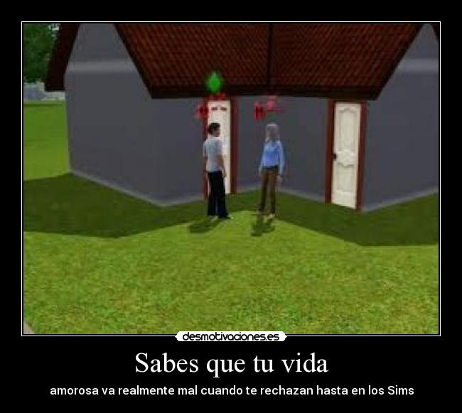 Sabes que tu vida -