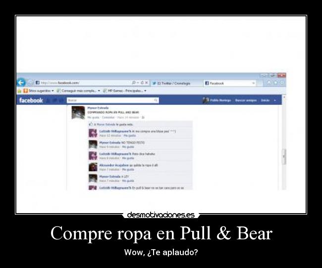 Compre ropa en Pull & Bear - Wow, ¿Te aplaudo?