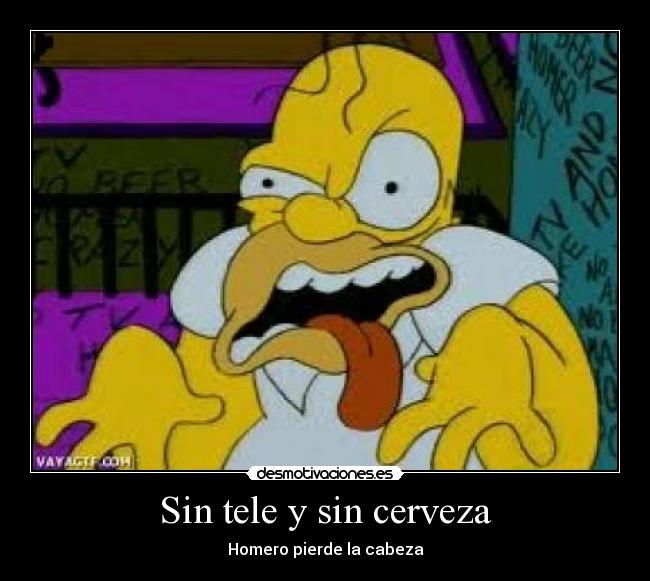Sin tele y sin cerveza - Homero pierde la cabeza