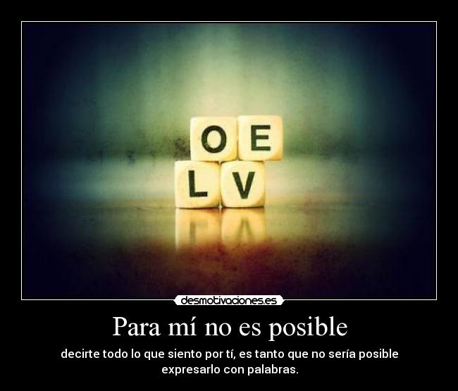 Para mí no es posible - 