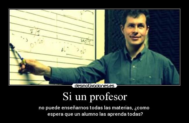 Si un profesor - 