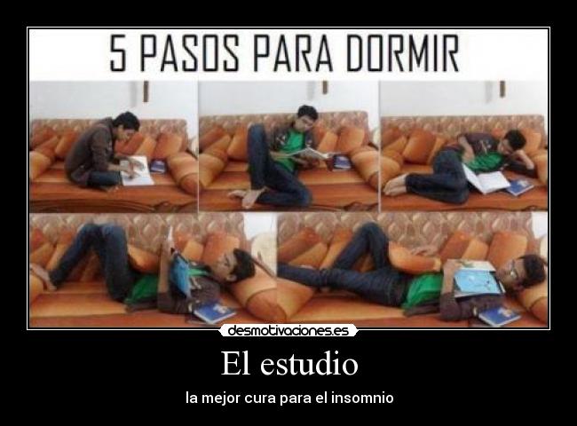 El estudio - la mejor cura para el insomnio