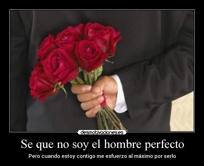 Se que no soy el hombre perfecto - 
