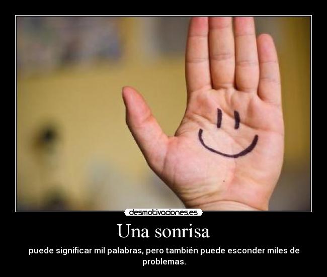 Una sonrisa -