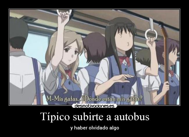 Típico subirte a autobus - y haber olvidado algo