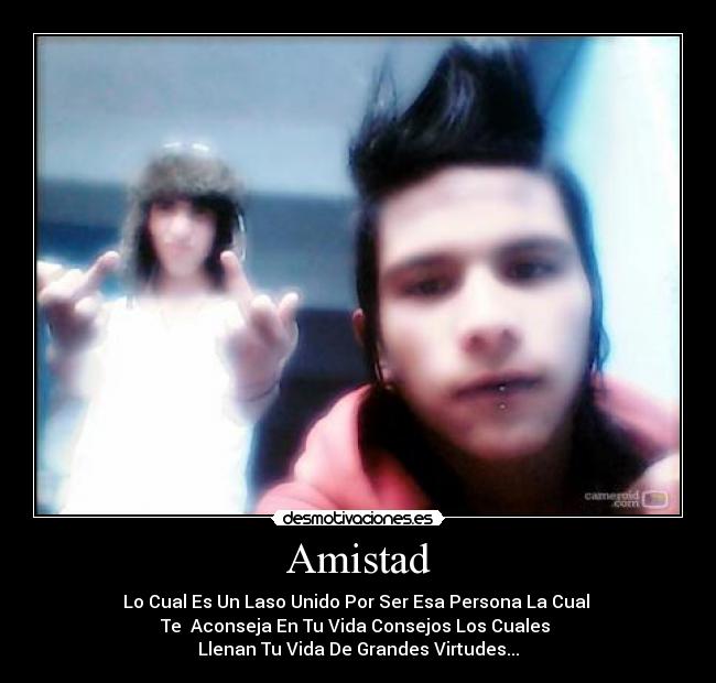 carteles amistad arnold and mosh desmotivaciones