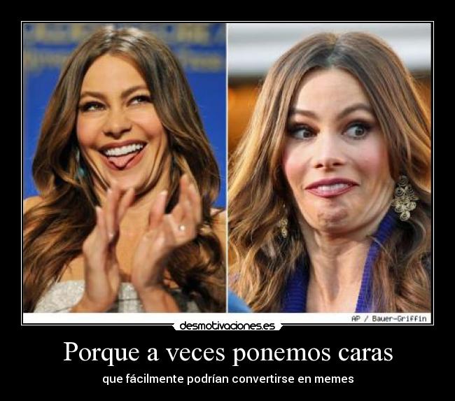 Porque a veces ponemos caras - 