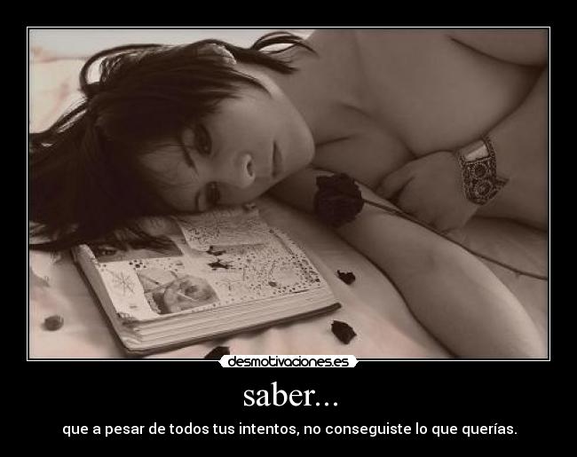 saber... -