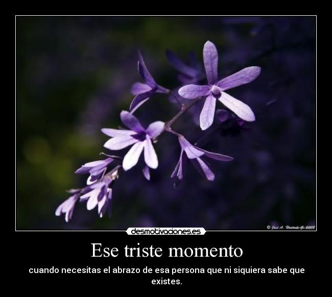 Ese triste momento - 