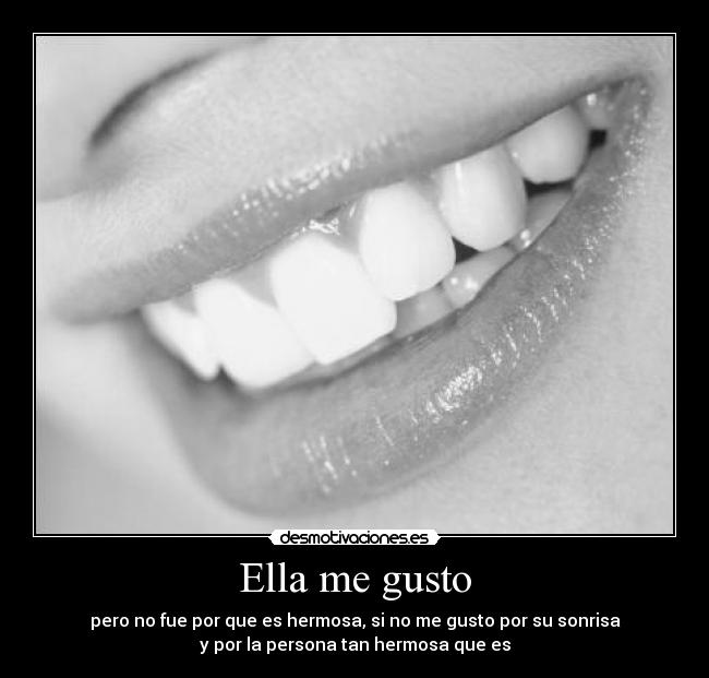 Ella me gusto -