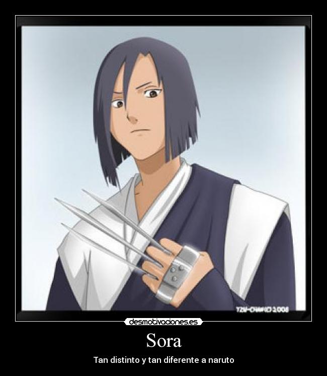 Sora - Tan distinto y tan diferente a naruto