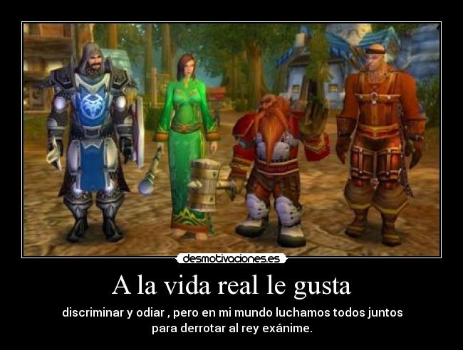 A la vida real le gusta -