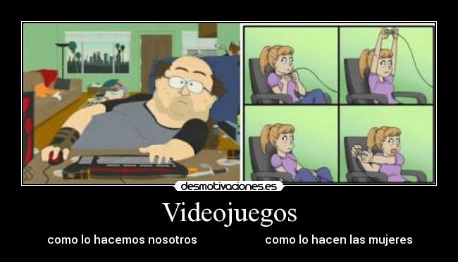 Videojuegos - como lo hacemos nosotros como lo hacen las mujeres