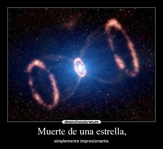 Muerte de una estrella, - 