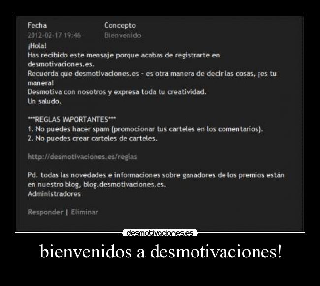 bienvenidos a desmotivaciones! -