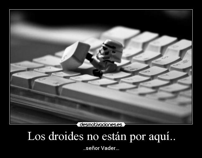 Los droides no están por aquí.. -