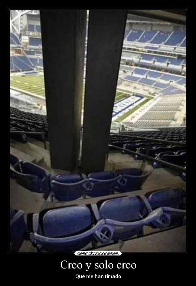Creo y solo creo - Que me han timado