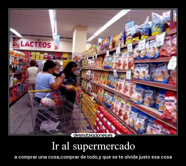 Ir al supermercado - 