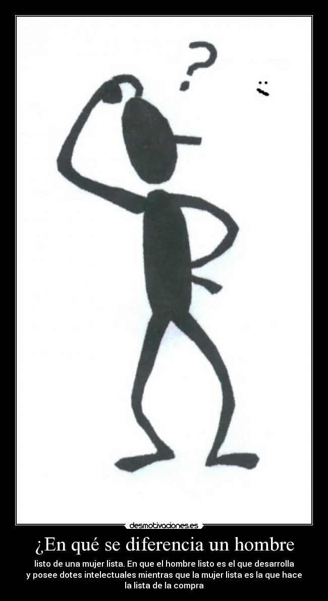 ¿En qué se diferencia un hombre - 