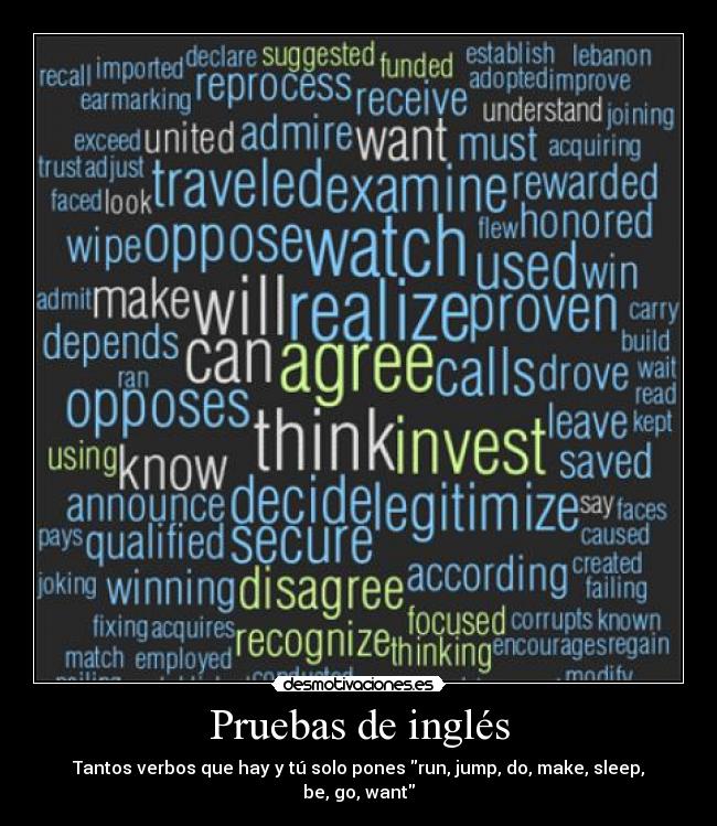carteles ingles english pruebas jump run desmotivaciones